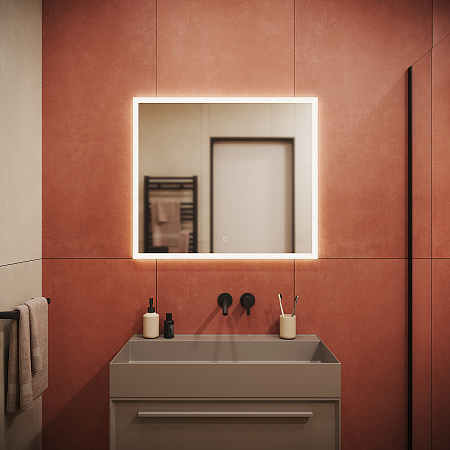 Зеркало Sancos Palace PA800 80х70 с подсветкой