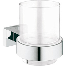 Стакан Grohe Essentials Cube 40755001 с держателем