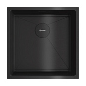 Кухонная мойка Omoikiri Taki 69-2-U/IF-IN-R SIDE  44x44x20 графит