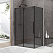 Душевой уголок Black & White Stellar Wind S898 900X1200X1950 BLACK-GREY