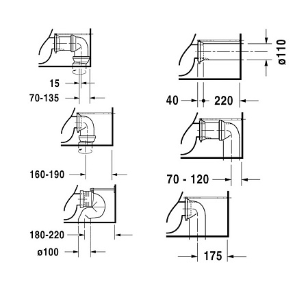 Чаша для унитаза-компакта Duravit Starck 1 02330900641