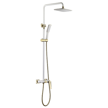 Душевая стойка Boheme Venturo 388-W белый/золото