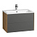 Тумба с раковиной Aquaton Сохо 1A258101AJA00 75 графит софт /дуб веллингтон