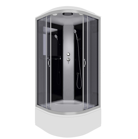 Душевая кабина Niagara Classic NG-2508-14 90x90x215 стекло тонированное/профиль серебро