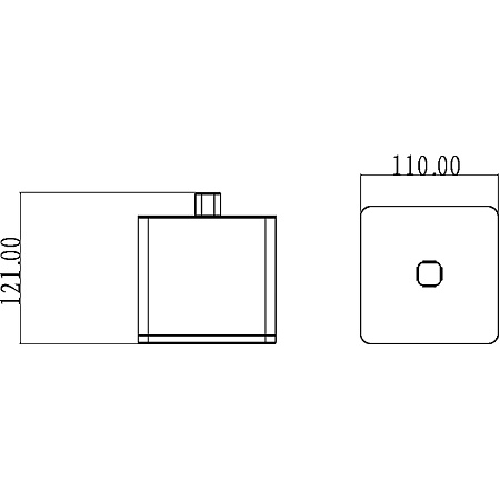 Диспенсер для ватных дисков Boheme 10964-B-CR хром/черный