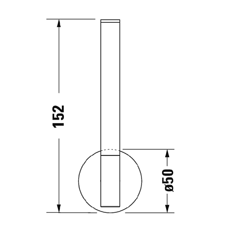 Держатель туалетной бумаги Duravit Starck T 0099394600 черный матовый
