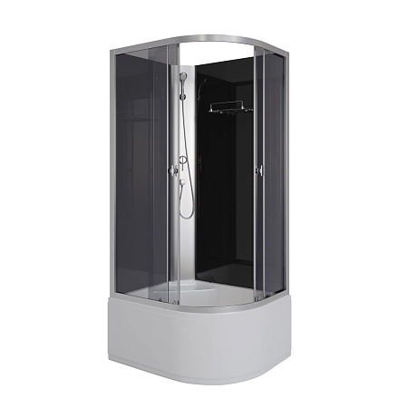Душевая кабина Niagara Eco E90/70/40L/TN/BK 90x70x195 L стекло тонированное/профиль серебро