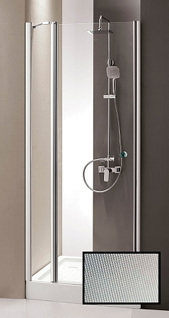 Душевая дверь в нишу Cezares Triumph TRIUMPH-B-12-100-P-Cr рифленое стекло