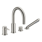 Смеситель Boheme Uno 460-NB для ванны, никель брашированный