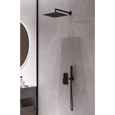 Верхний душ Boheme Qubic 421-B черный