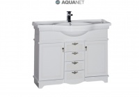 Тумба с раковиной Aquanet Луис 110 белая