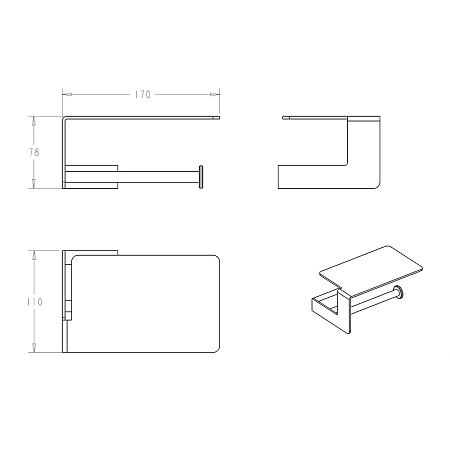 Держатель туалетной бумаги Boheme Q 10941-B черный