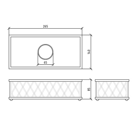 Контейнер для салфеток Boheme Murano Cristal 10231 хром