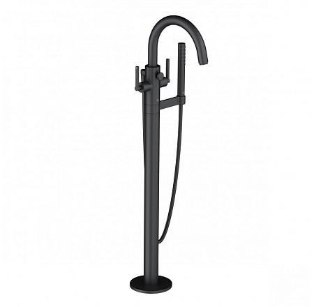 Смеситель Kludi Nova Fonte Puristic 205903915 напольный, черный матовый
