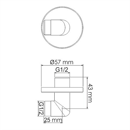 Шланговое подключение WasserKRAFT A134