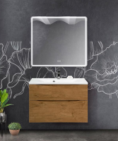 Мебель для ванной BelBagno Marino MARINO-H60-900-2C-SO-RN-P + BB900/450-LV-MR-PR 90 rovere nat