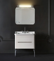 Мебель для ванной Kerasan Waldorf 919330bi mat 80 подвесная 3 отверстия белый