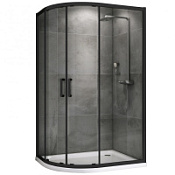 Душевой уголок ABBER Schwarzer Diamant AG01118B прозрачное/черный