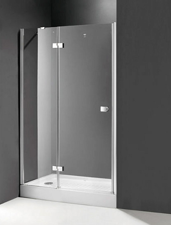 Душевая дверь в нишу Cezares Crystal CRYSTAL-B-12-100-C-Cr-L 100 L, прозрачное стекло