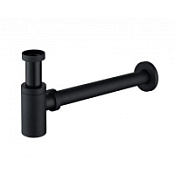 Сифон BelBagno BB-SMT2-NERO для раковины, черный матовый