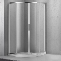 Душевой уголок BelBagno Sela SELA-R-2-95-Ch-Cr рифленое стекло