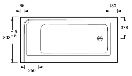 Акриловая ванна Jacob Delafon Formilia 170x80 R