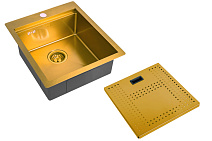 Мойка кухонная Zorg Master ZM N-4552 BRONZE бронза