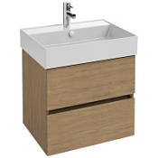 Тумба с раковиной Jacob Delafon Tolbiac EB2381-E75 60 раковина Vivienne, дуб давос натуральный