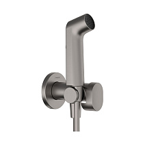 Гигиенический душ со смесителем Hansgrohe Bidette S 29232340 шлифованный черный хром