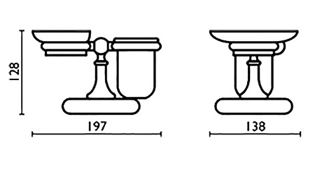 Мыльница Bagno & Associati Folie FS77392SW BR