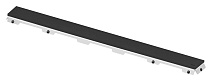 Решетка Tece TECEdrainline 600892 80 стекло черное