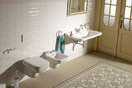 Раковина Kerasan Waldorf 4142K1bi/cr*1 100 c 1 отверстием под смеситель, белый