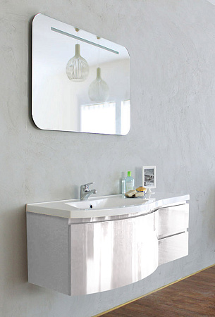 Тумба с раковиной BelBagno Prospero 120 R bianco lucido