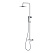Душевая стойка Boheme Stick 128-WCR ручка Diamond, белый/хром