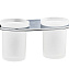 Стакан WasserKRAFT Kammel K-8328D двойной, хром/матовое стекло - фото 1