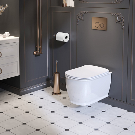 Унитаз подвесной Ambassador Royal 263K19002RS безободковый, белый