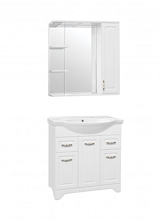 Тумба под раковину Style Line Олеандр-2 75 2 ящика, белый