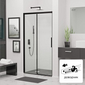 Душевая дверь RGW Leipzig LE-12B 34121219-14 190x195 прозрачное/черный