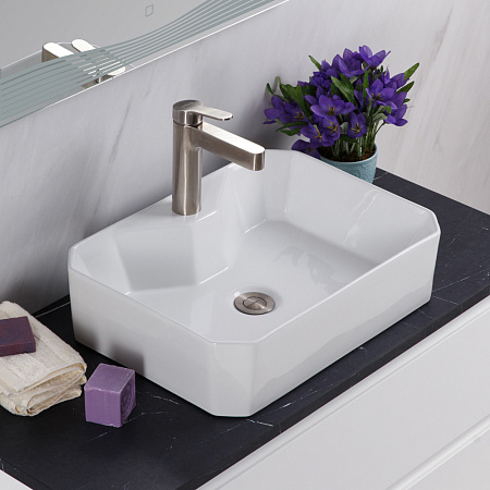 Раковина накладная BelBagno BB1387 37.5x50x13.5 белый