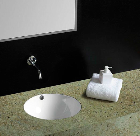 Раковина встраиваемая снизу Simas Blanco S 54 bia 42,5x42,5x18 без отверстия под смеситель, белый