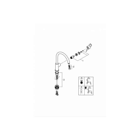 Смеситель Grohe BauLoop 31232001 для кухонной мойки