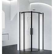 Душевой уголок BelBagno Acqua ACQUA-R-2-90-C-NERO 90х90 черный матовый