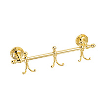 Планка с 3-мя двойными крючками Migliore Mirella 24914 золото