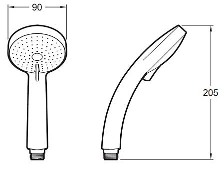 Душевая лейка Jacob Delafon Citrus E12902-CP