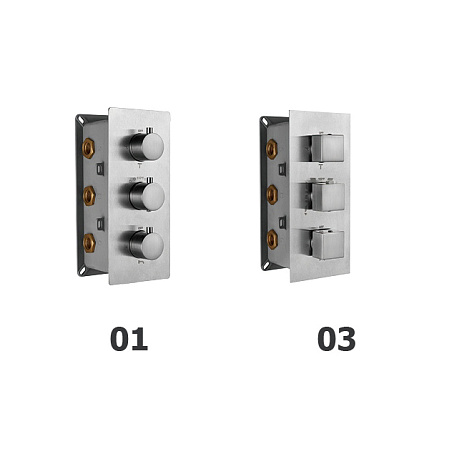 Термосмеситель встраиваемый RGW Shower Panels 21140541-11 хром