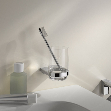 Стакан Keuco Collection Moll 12750019000 с держателем, хром