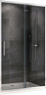 Душевая дверь ABBER Schwarzer Diamant AG30100H прозрачное/хром