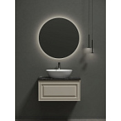 Мебель для ванной со столешницей Sancos Very 80 VR80CE+TT80A1X Beige Soft/Black Sky