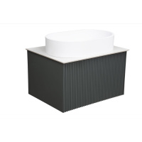 Тумба с раковиной La Fenice Terra FNC-01-TER-G-60 Grigio, столешница Gray Structural