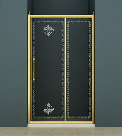 Душевая дверь в нишу Cezares Retro RETRO-BF-1-110-CP-Br 110